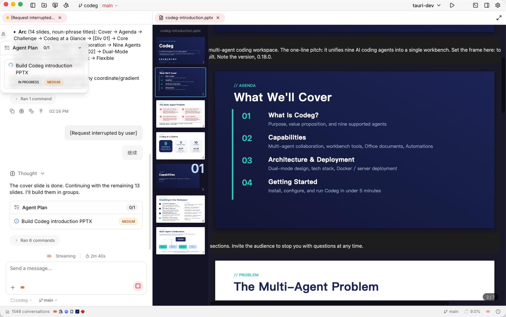 Working with Office documents inside Codeg
